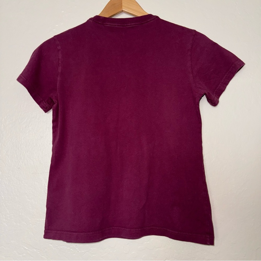 Adidas Burgundy T-shirt Size S - Picture 4 of 4